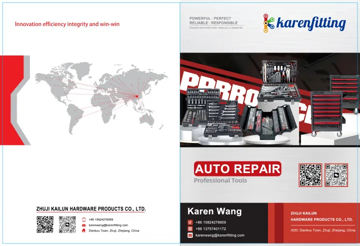 First page of KarenFitting Auto Repair Tools Catalog 2024.pdf